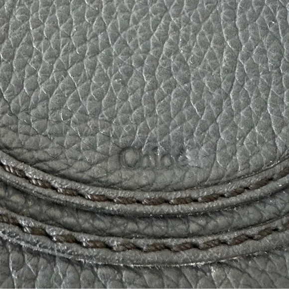 Chloe Leather Mini Marcie Crossbody Navy Blue - Picture 11 of 13